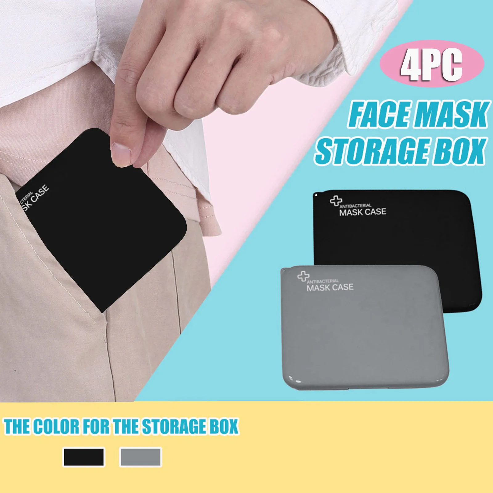 Pollution prevention storage box for 4PC portable mask storage bag (without mask) portable mask storage mascarilla adulto 50*
Pollution prevention storage box for 4PC portable mask storage bag (without mask) portable mask storage mascarilla adulto 50*