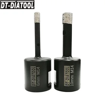 DT-DIATOOL 2pcs/Set 6+10mm M14 Diamond Wet Welded Solid Segments Drilling Core Bits Drill Bits Hole Saw For Granite Stone Marble
DT-DIATOOL 2pcs/Set 6+10mm M14 Diamond Wet Welded Solid Segments Drilling Core Bits Drill Bits Hole Saw For Granite Stone Marble