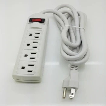US American 3 Pins Plug AC Electrical Power Strip W/ Switch 3/4/6 Outlets 1.8M Extension Socket Cord
US American 3 Pins Plug AC Electrical Power Strip W/ Switch 3/4/6 Outlets 1.8M Extension Socket Cord