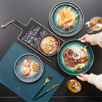 6/8/10 Inch Nordic Stone Bump Tableware Phnom Penh Geometry Tableware Ceramic Dish Porcelain Dessert Dinnerware Cake Plate
6/8/10 Inch Nordic Stone Bump Tableware Phnom Penh Geometry Tableware Ceramic Dish Porcelain Dessert Dinnerware Cake Plate