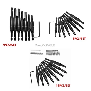7/8/16Pcs Center Drill Bit Doors Self Centering Hinge Tapper Core Drill Bit Set Hole Puncher Woodworking Tools Whosale&Dropship
7/8/16Pcs Center Drill Bit Doors Self Centering Hinge Tapper Core Drill Bit Set Hole Puncher Woodworking Tools Whosale&Dropship