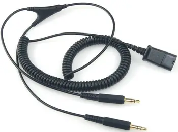 Computer sound card cable dual 3.5mm plug QD cable earphones adapter Quick Disconnect cord for call center headset Headphones
Computer sound card cable dual 3.5mm plug QD cable earphones adapter Quick Disconnect cord for call center headset Headphones