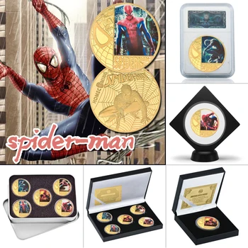 WR Marvel Spider-Man Peter Parker Gold Plated Coins Collectibles with Coin Holder Avengers Challenge Coin Gift Set Dropshipping
WR Marvel Spider-Man Peter Parker Gold Plated Coins Collectibles with Coin Holder Avengers Challenge Coin Gift Set Dropshipping