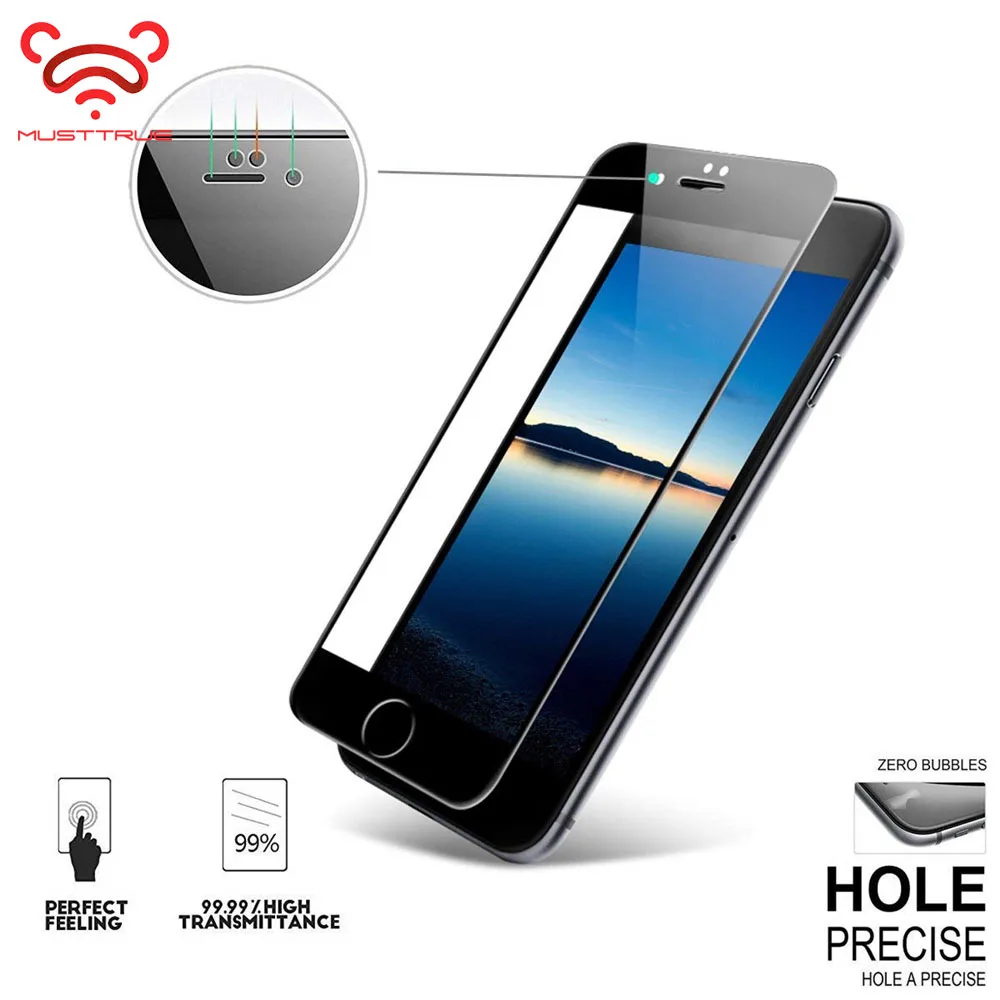 MUSTTRUE 3Pcs Full Cover Screen Protector Glass For iPhone X XR XS Max Tempered On The For iPhone 5 6 7 8 Plus Protective Glass
MUSTTRUE 3Pcs Full Cover Screen Protector Glass For iPhone X XR XS Max Tempered On The For iPhone 5 6 7 8 Plus Protective Glass
