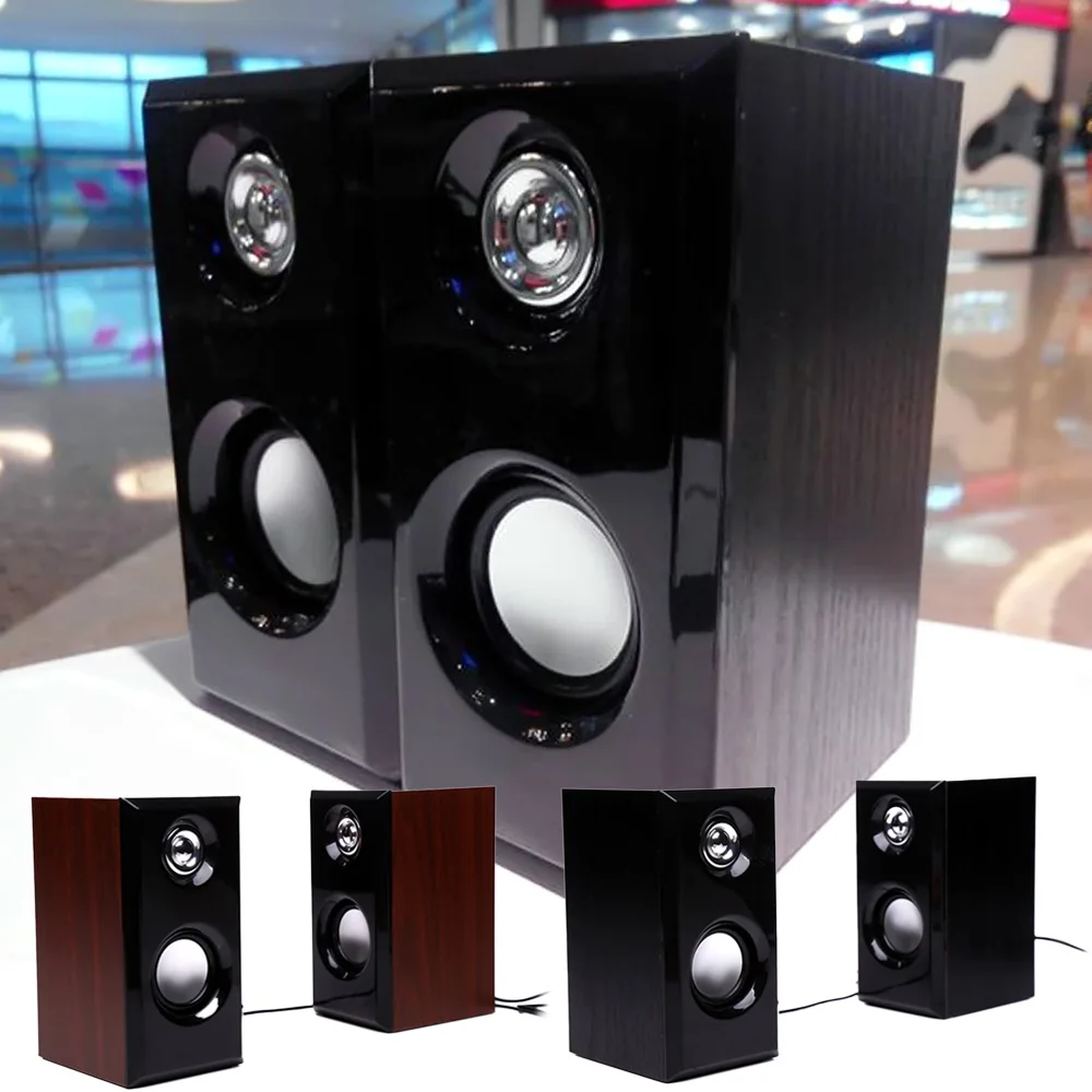 Gosear 2PCS USB Wire Speaker Wooden Portable Mini Stereo Audio System for Smartphone Tablet Laptop PC MP3 Players caixa de som
Gosear 2PCS USB Wire Speaker Wooden Portable Mini Stereo Audio System for Smartphone Tablet Laptop PC MP3 Players caixa de som