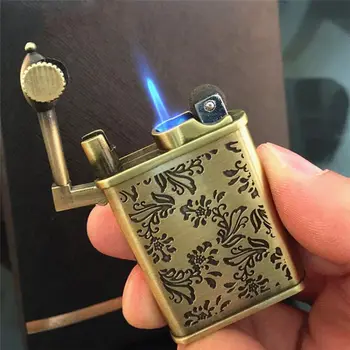 Retro Flower Carved Antique Style Crafted Flint Wheel Butane Gas Fuel Refillable Cigarette Lighter Windproof Charging Lighter
Retro Flower Carved Antique Style Crafted Flint Wheel Butane Gas Fuel Refillable Cigarette Lighter Windproof Charging Lighter