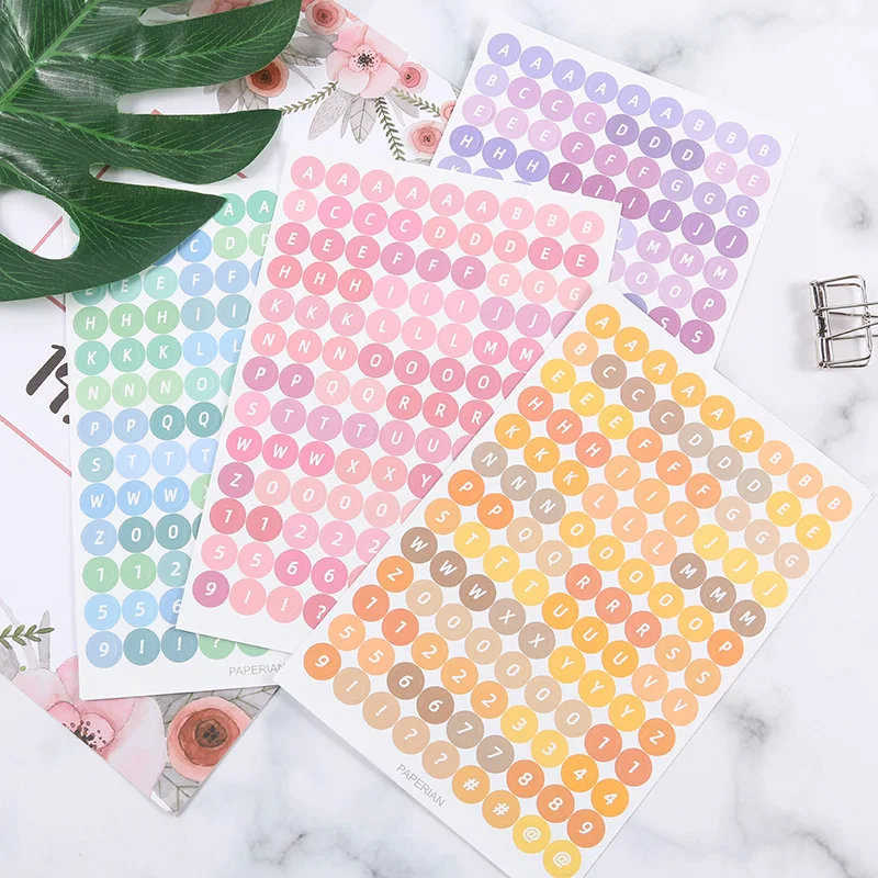 4pc Round Dot Alphanumeric Sealing Sticker PVC Waterproof Notebook Labels Creative Decorative stickers scrapbooking Stationery
4pc Round Dot Alphanumeric Sealing Sticker PVC Waterproof Notebook Labels Creative Decorative stickers scrapbooking Stationery