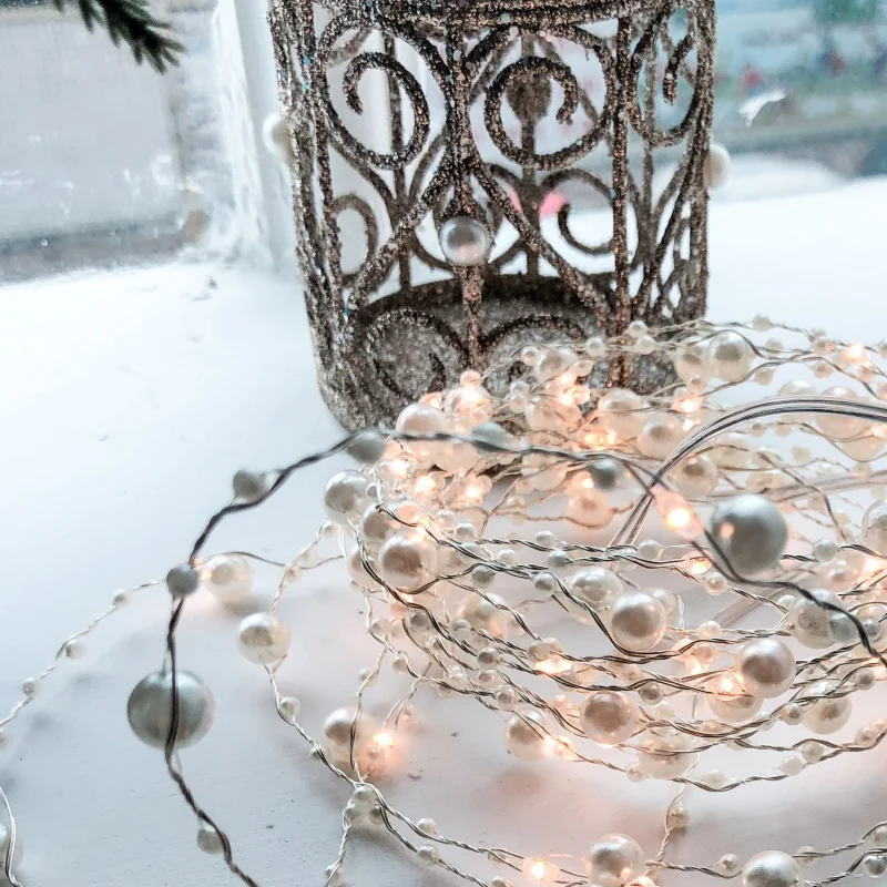 LED String lights Pearl Lights String Led Beads Copper Wire Lamps Fairy Garland For Christmas Tree Wedding Party Decoration
LED String lights Pearl Lights String Led Beads Copper Wire Lamps Fairy Garland For Christmas Tree Wedding Party Decoration