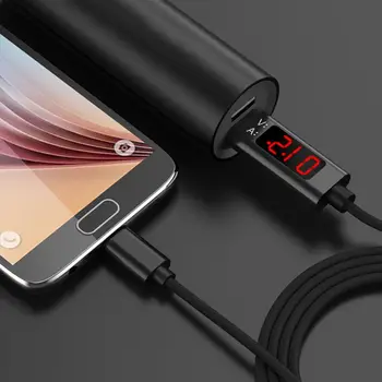 USB Type C Cable, QC 3.0 Fast Charging Voltage and Current Display Braided USB C Data Sync Cable
USB Type C Cable, QC 3.0 Fast Charging Voltage and Current Display Braided USB C Data Sync Cable