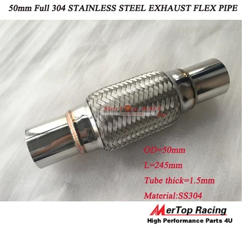 MerTop Race 1.96"(50mm) X 6" X 10" FULL 304 STAINLESS STEEL EXHAUST FLEX PIPE 50mm BELLOWS
MerTop Race 1.96"(50mm) X 6" X 10" FULL 304 STAINLESS STEEL EXHAUST FLEX PIPE 50mm BELLOWS