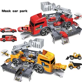 Kuulee Children Simulation Fire Engineering Vehicle Parking Lot Educational Pull-back Car Set for Kids Toys Small Vehicle Alloy
Kuulee Children Simulation Fire Engineering Vehicle Parking Lot Educational Pull-back Car Set for Kids Toys Small Vehicle Alloy