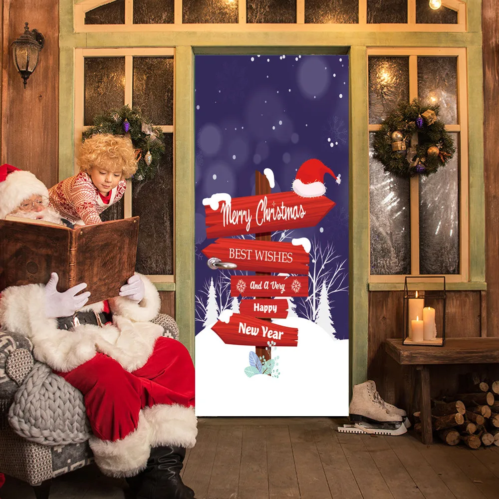 30-Inch By 6.5-Feet Christmas Street Sign Door Cover Holiday Covers Decoration Wall Affixed Xmas ornament Wall Sticker Hot sale
30-Inch By 6.5-Feet Christmas Street Sign Door Cover Holiday Covers Decoration Wall Affixed Xmas ornament Wall Sticker Hot sale
