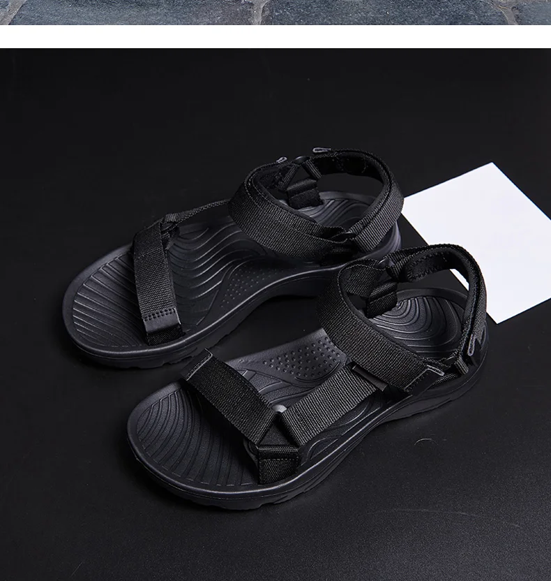 Summer Casual Breathable Black Multicolor Open Beach Sandal | Gladiator Plus Size 48 Summer Casual Breathable Black Multicolor Open Beach Sandal | Gladiator Plus Size 48
