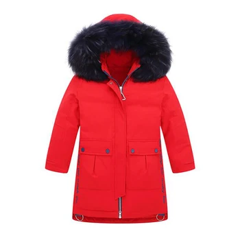 Children's Down Jacket Girls Winter Coat Big Fur Collar Fashion Teens Down Jackets Thick Girls White Duck Down Clothing Snowsuit
Children's Down Jacket Girls Winter Coat Big Fur Collar Fashion Teens Down Jackets Thick Girls White Duck Down Clothing Snowsuit