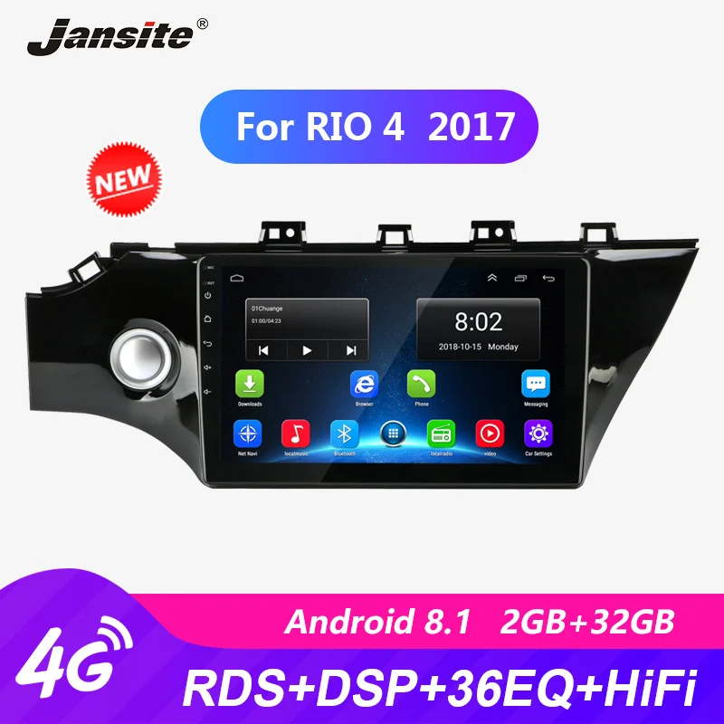 Jansite 10" Car Radio For KIA RIO 4 2017 4G network Wifi DSP Android GPS Bluetooth 2.5D IPS Multimedia Video players with Frame
Jansite 10" Car Radio For KIA RIO 4 2017 4G network Wifi DSP Android GPS Bluetooth 2.5D IPS Multimedia Video players with Frame