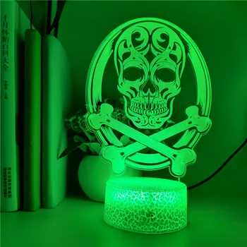 App Control Halloween Decor Skull Alien 3D Night Light Led Table Lamp Bulb LED USB RGB Mood Multicolor Luminaria Kids Toy Gifts
App Control Halloween Decor Skull Alien 3D Night Light Led Table Lamp Bulb LED USB RGB Mood Multicolor Luminaria Kids Toy Gifts