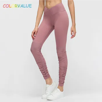 Colorvalue V-Cut Waist Naked Feel Workout Fitness Leggings Women Patchwork Ribbed Fabric Yoga Pants Sport Running Gym Tights
Colorvalue V-Cut Waist Naked Feel Workout Fitness Leggings Women Patchwork Ribbed Fabric Yoga Pants Sport Running Gym Tights