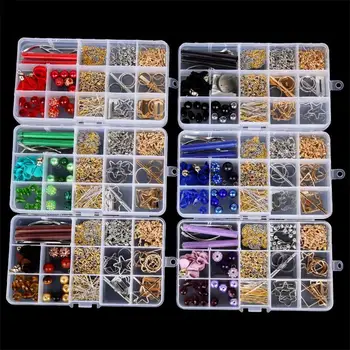 A box of multicolor earrings kit diy earrings set tassel material package jewelry discovery tool set 
A box of multicolor earrings kit diy earrings set tassel material package jewelry discovery tool set