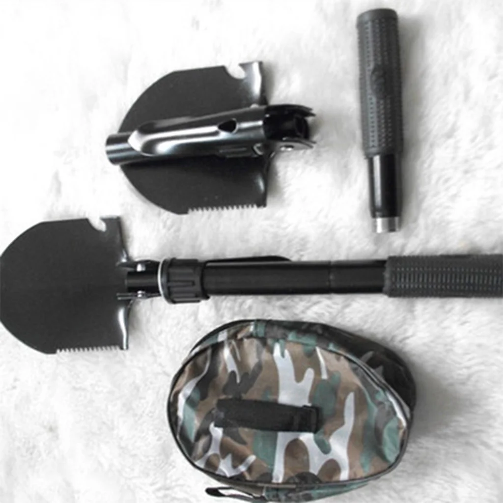 Multi-functional Military Tactical Folding Shovel Portable Camping Gardening Hiking Emergency Survive Tool
Multi-functional Military Tactical Folding Shovel Portable Camping Gardening Hiking Emergency Survive Tool