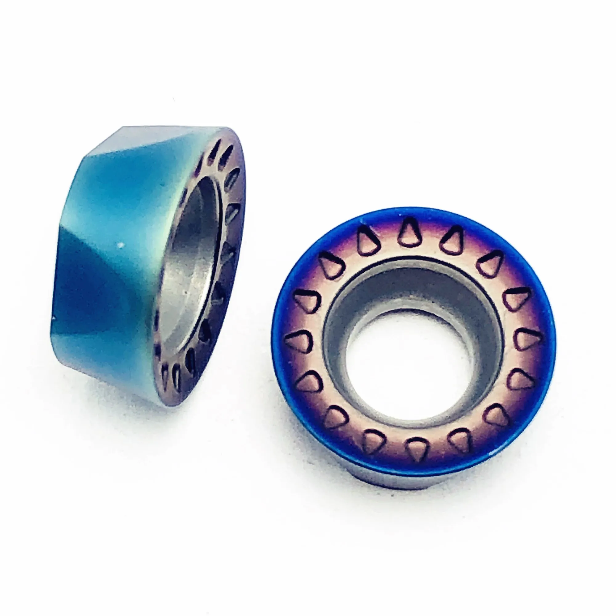 Tungsten Carbide RPMT10T3 RPMW1003 High Quality Blue Nano Coating Internal Turning Carbide Tool Metal Cutting Tool
Tungsten Carbide RPMT10T3 RPMW1003 High Quality Blue Nano Coating Internal Turning Carbide Tool Metal Cutting Tool