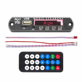 Car Stereo DC12V MP3 Decoder Board SD Audio Module USB TF AUX FM Radio Remote Digital Display Support MMC/SD/MMA
Car Stereo DC12V MP3 Decoder Board SD Audio Module USB TF AUX FM Radio Remote Digital Display Support MMC/SD/MMA