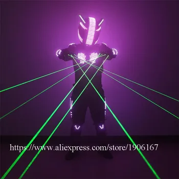 New design RGB led luminous flashing armor ballroom costume led light up helmet dance suit clothes green laser man show gloves
New design RGB led luminous flashing armor ballroom costume led light up helmet dance suit clothes green laser man show gloves