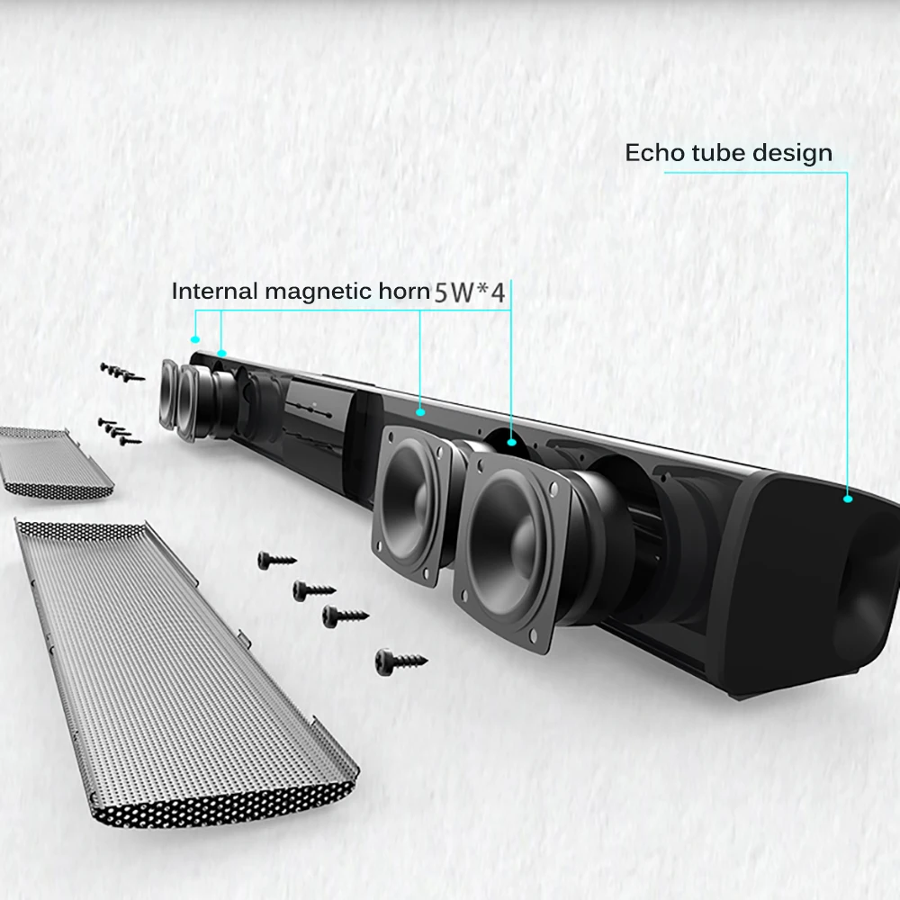 echotube wireless stereo speaker