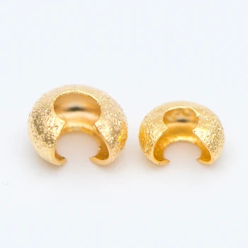 20pcs Gold Crimp Bead Covers, 18K Gold plated Brass, Conceal Crimp Ends 4/ 5mm (GB-661)
20pcs Gold Crimp Bead Covers, 18K Gold plated Brass, Conceal Crimp Ends 4/ 5mm (GB-661)