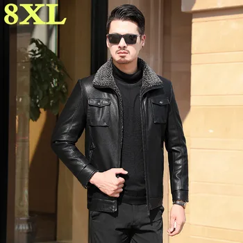 plus size 8XL 7XL Down filling jacket Warm Winter Sheepskin Men's Leather jacket Men Leisure Fur coat Men wool Real Leather coat
plus size 8XL 7XL Down filling jacket Warm Winter Sheepskin Men's Leather jacket Men Leisure Fur coat Men wool Real Leather coat