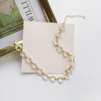 CA-16 The new pearl necklace round geometric elegance temperament collarbone chain ins wind brief paragraph necklace
CA-16 The new pearl necklace round geometric elegance temperament collarbone chain ins wind brief paragraph necklace