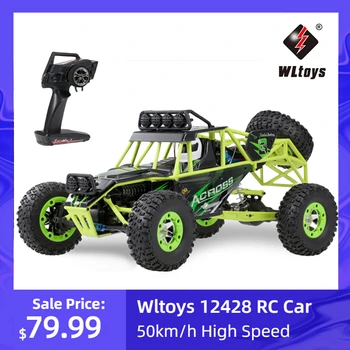 

Wltoys 12428 1/12 Scale 2.4G 4WD RC Climbing Car 50km/h High Speed Electric RC Car Off Road Buggy Crawler Vehicle for Kids