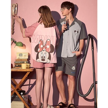 Caiyier 2020 Summer Couple Pajamas Set Pink Mickey Short-Sleeved Cotton Nightwear Men Women Causal Loves Homewear
Caiyier 2020 Summer Couple Pajamas Set Pink Mickey Short-Sleeved Cotton Nightwear Men Women Causal Loves Homewear