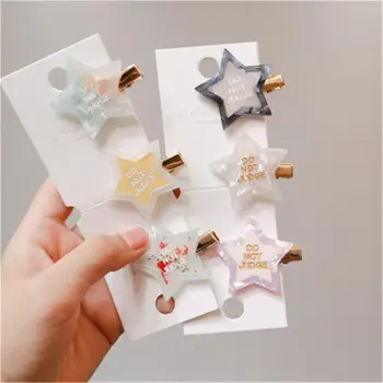 Girl Cartoon Acrylic Does Not Hurt Hair Clips 2020 New Color Pentagram Acetate Acetate Clip Bangs Clip Candy Color Headwear
Girl Cartoon Acrylic Does Not Hurt Hair Clips 2020 New Color Pentagram Acetate Acetate Clip Bangs Clip Candy Color Headwear