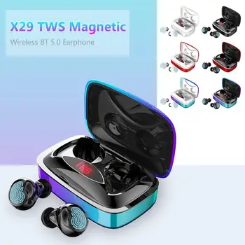 X29 TWS bluetooth 5.0 Earphone Mini Wireless Earphones with 2000mAh Power Charge Box Noise Reduction Sport Headset
X29 TWS bluetooth 5.0 Earphone Mini Wireless Earphones with 2000mAh Power Charge Box Noise Reduction Sport Headset