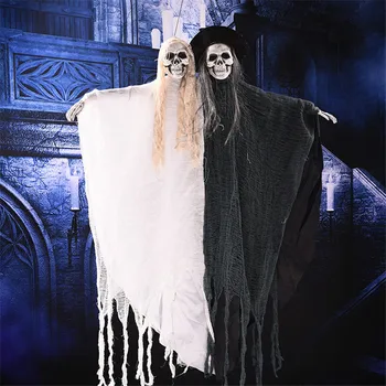 Electric Scary Dolls Creepy Accessories Hanging 2 In 1 Ghost Half Of White Cloth and Half Of Black Cloth Halloween Decorations
Electric Scary Dolls Creepy Accessories Hanging 2 In 1 Ghost Half Of White Cloth and Half Of Black Cloth Halloween Decorations