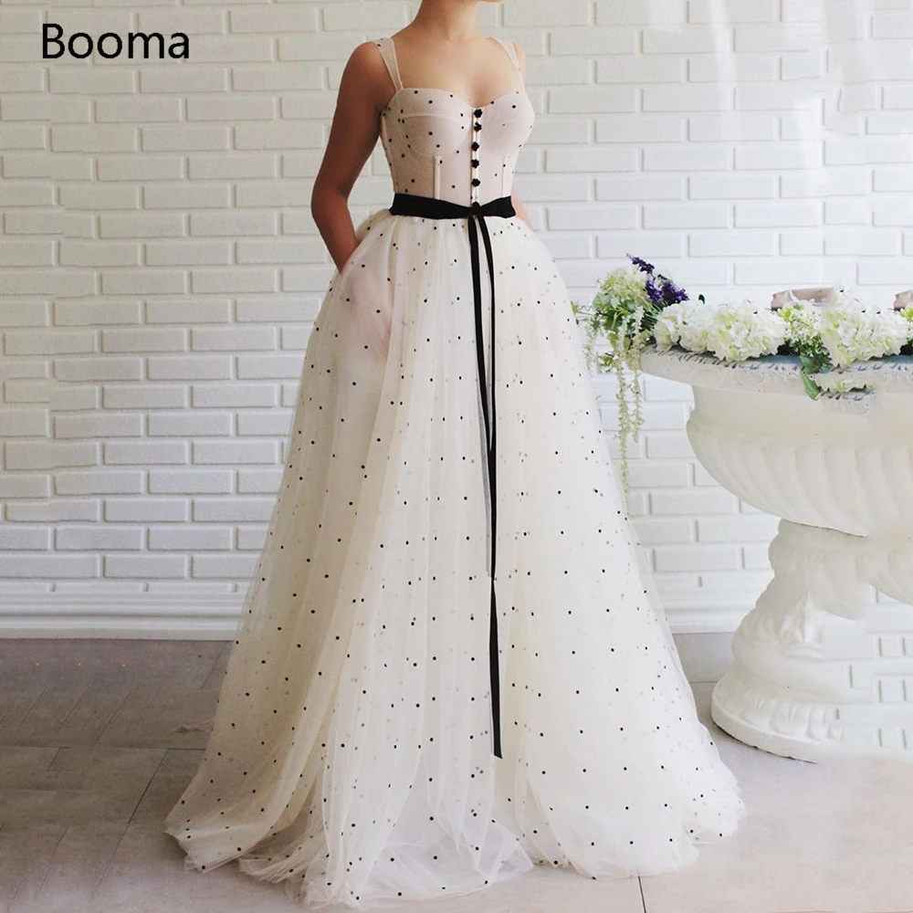 Simple Polka Dots Tulle Prom Dresses Sweetheart Spaghetti Straps A-Line Party Dress Buttoned Corset Illusion Long Evening Dress
Simple Polka Dots Tulle Prom Dresses Sweetheart Spaghetti Straps A-Line Party Dress Buttoned Corset Illusion Long Evening Dress