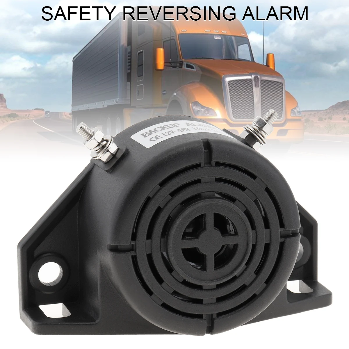 Фото 12V/48V 105dB Car Reversing Horn Backup Alarm Speaker Reverse Accessories Auto Warning Waterproof Fit for Motorcycle | Автомобили и