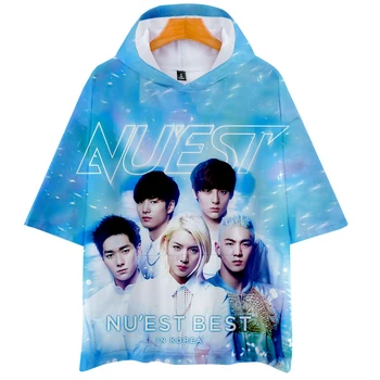 NU'EST singer hoodies t shirt short-sleeved hooded T-shirt unisex couple Leisure Print Novelty Top Luxury Harajuku
NU'EST singer hoodies t shirt short-sleeved hooded T-shirt unisex couple Leisure Print Novelty Top Luxury Harajuku