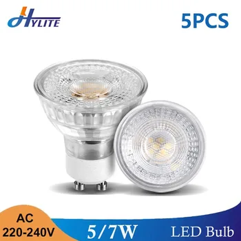 AC 220-240V LED GU10 5Pcs/Lot Spotlight 5W 7W Dimmable SMD Warm Cold White Bulb Indoor Home Decoration Lamp
AC 220-240V LED GU10 5Pcs/Lot Spotlight 5W 7W Dimmable SMD Warm Cold White Bulb Indoor Home Decoration Lamp