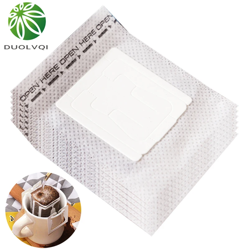 Duolvqi 50pcs/Pack Portable Hanging Ear Style Coffee Filters Bag Coffee Filter Bag PP Filter Cloth Coffee Tea Practical Tools
Duolvqi 50pcs/Pack Portable Hanging Ear Style Coffee Filters Bag Coffee Filter Bag PP Filter Cloth Coffee Tea Practical Tools