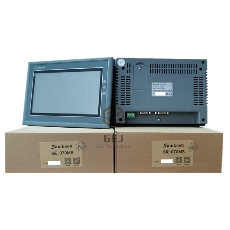 

7 Inch SK-070MS Samkoon DC 24V Resolution 800*480 with Ethernet Touch Screen HMI