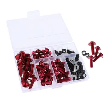 158x High-quality Red Fairing Bolt Kit Fastener Clip Motorcycle Fairing Bolt Fastener Kit For Screws For Motorcycle Sportbike
158x High-quality Red Fairing Bolt Kit Fastener Clip Motorcycle Fairing Bolt Fastener Kit For Screws For Motorcycle Sportbike