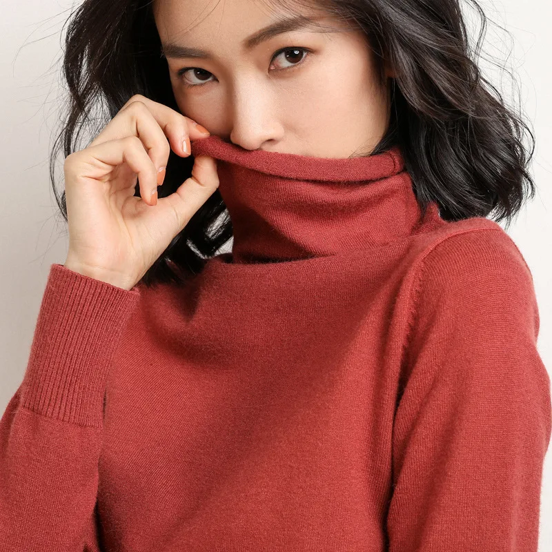 Autumn Winter Soft Cashmere turtleneck Pullovers pile collar knitwear solid color base shirt Slim-fit pull sweater
Autumn Winter Soft Cashmere turtleneck Pullovers pile collar knitwear solid color base shirt Slim-fit pull sweater