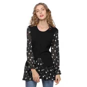 Sweet Polka Dot 2020 Women's Slim Long Sleeve Stitching Knitted Top Fashion Stripped Hot Sell Organic Knit Custom
Sweet Polka Dot 2020 Women's Slim Long Sleeve Stitching Knitted Top Fashion Stripped Hot Sell Organic Knit Custom