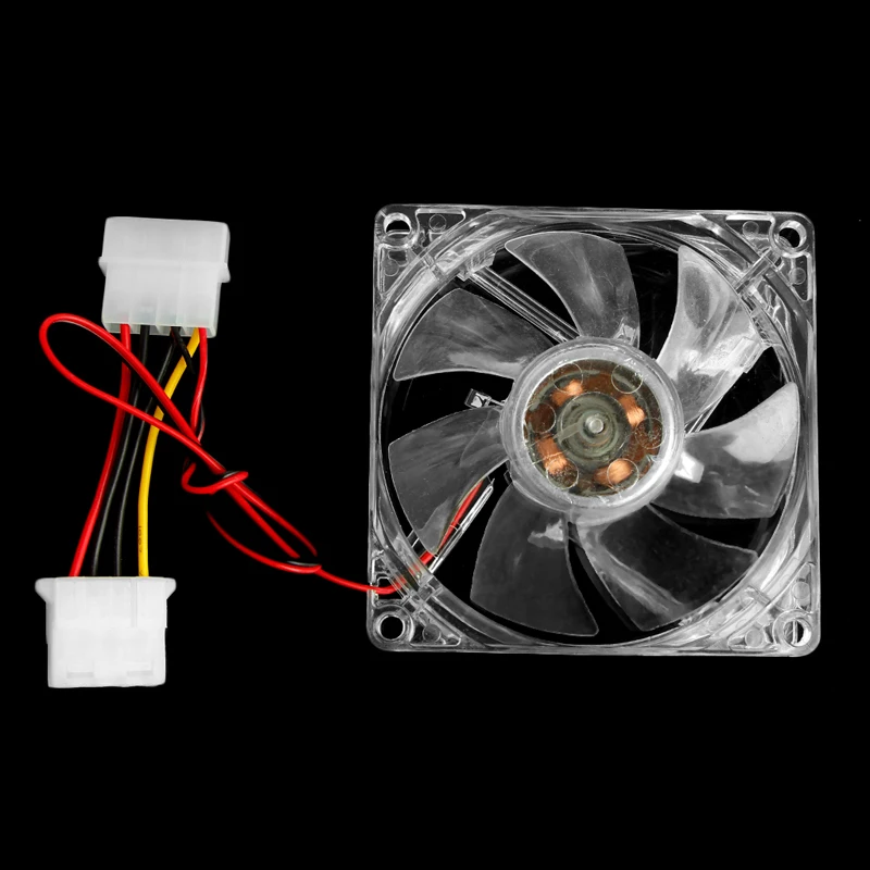 Clear 4-LED Blue Neon Light 80mm 12V 0.18A PC Computer Case Cooling Fan 8025 R9JB
Clear 4-LED Blue Neon Light 80mm 12V 0.18A PC Computer Case Cooling Fan 8025 R9JB
