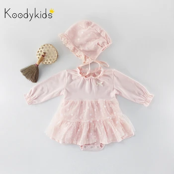 Koodykids Baby Girl Dress Bodysuits Spring Sleeve Triangle Dress Romper With Hat Creeper Little Girls Pink Party Dress Clothing
Koodykids Baby Girl Dress Bodysuits Spring Sleeve Triangle Dress Romper With Hat Creeper Little Girls Pink Party Dress Clothing