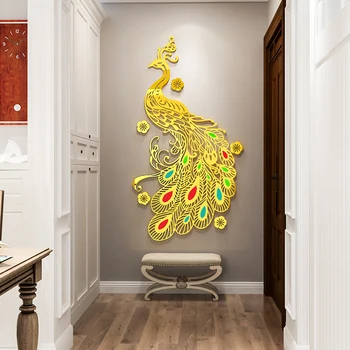 luxury Living room decoration painting Sofa background wall mural Entrance 3D acrylic self-adhesive wall sticker custom made 
luxury Living room decoration painting Sofa background wall mural Entrance 3D acrylic self-adhesive wall sticker custom made