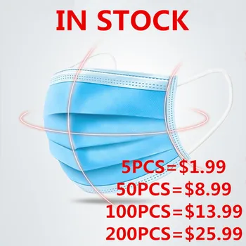 50/100/200pcs Mask Disposable Nonwove 3 Layer Ply Filter Mask Mouth Face Mask Filter Safe Breathable Protective Masks In Stock 
50/100/200pcs Mask Disposable Nonwove 3 Layer Ply Filter Mask Mouth Face Mask Filter Safe Breathable Protective Masks In Stock