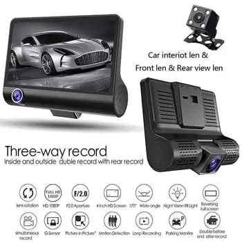 Car DVR 3 Cameras Lens 4.0 Inch Dash Camera Dual Lens With Rearview Camera Video Recorder Auto Registrator Dvrs Dash Cam 
Car DVR 3 Cameras Lens 4.0 Inch Dash Camera Dual Lens With Rearview Camera Video Recorder Auto Registrator Dvrs Dash Cam