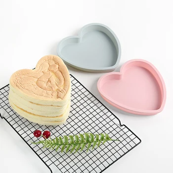 8-Inch Cake Mold Heart-Shaped Non-Stick Silicone Bakeware Tray Home Baking Tools Fruit Cake Moulds Stand Artistic Decoration
8-Inch Cake Mold Heart-Shaped Non-Stick Silicone Bakeware Tray Home Baking Tools Fruit Cake Moulds Stand Artistic Decoration